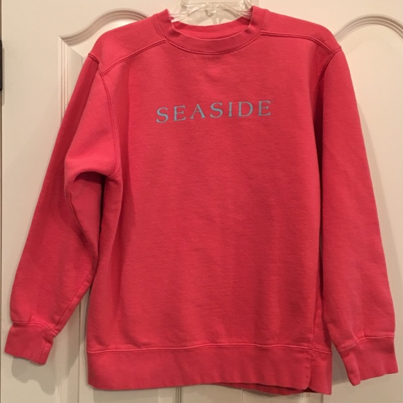 coral pink sweatshirt